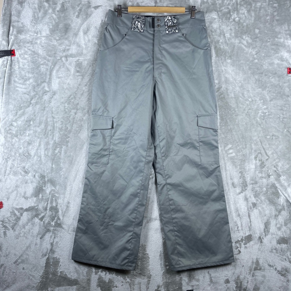 Grenade Snowboard Pants Mens Small Gray Cargo Fatigue Project Winter Outdoor Ski